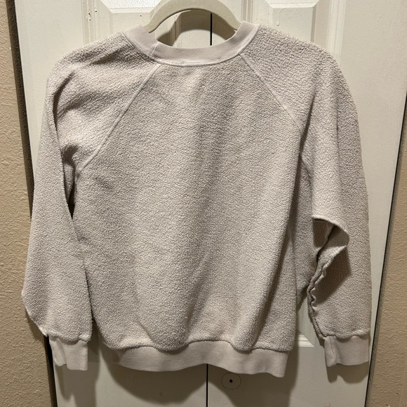 PerfectWhiteTee Ziggy Reverse Fleece Shrunken Crew Neck Sweatshirt , size S - Picture 7 of 9